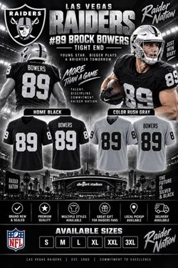 Las Vegas Raiders #89 Brock Bowers NFL Jerseys