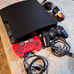 Playstation 3 W/17 Games and 2 Controllers