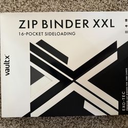 Vault X 10.5 16 Pocket XXL Binder Black Bolt White Flare