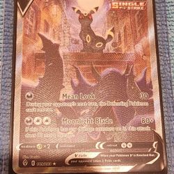 Umbrion V 189 Pokemon Card