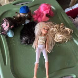 Liv Spin Doll With 6 Different Wigs 