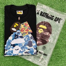 Blue Camo Bape T,shirt 