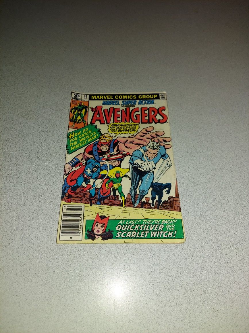 VINTAGE 1981 MARVEL SUPER ACTION STARRING THE AVENGERS #36 COMIC