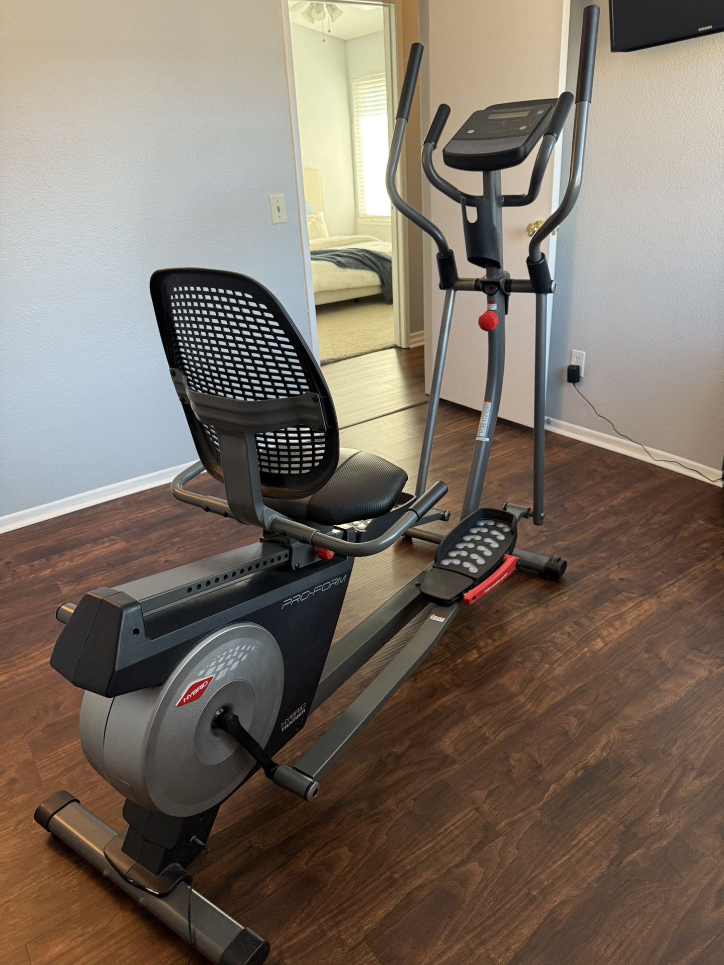 Premium Smart Programmable Electro-Magnetic Resistance Recumbent Elliptical Cross Trainer