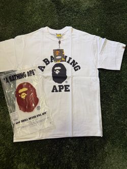 A Bathing Ape BAPE College Logo T-Shirt White