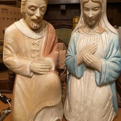 Outdoor Christmas Decoration Mary & Joseph