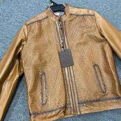 Nuevas chamarras de Piel original trenzada a mano