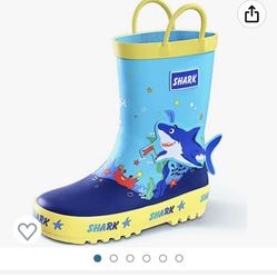 Shark Rain Boots Size 13 Kids