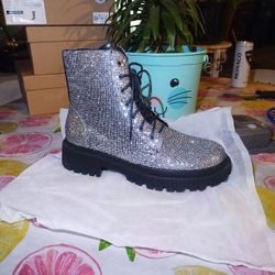 Bedazzled Combat Boot