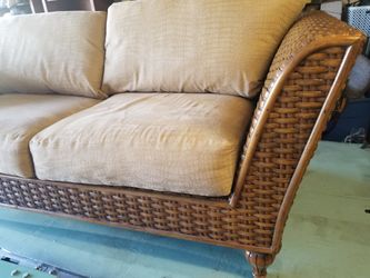 Rattan Loveseat Sofa Wicker