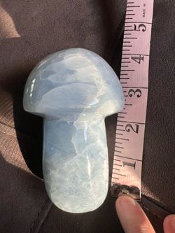 Blue mushroom crystal