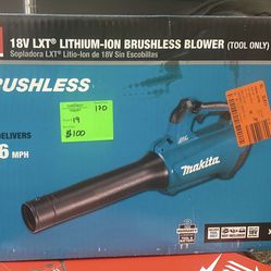 Makita 116 MPH 459 CFM 18V LXT Lithium-Ion Brushless Cordless Leaf Blower (Tool-Only) 