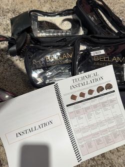 BELLAMI Professional Hair Extension Stylist Kit + Rolling Case
