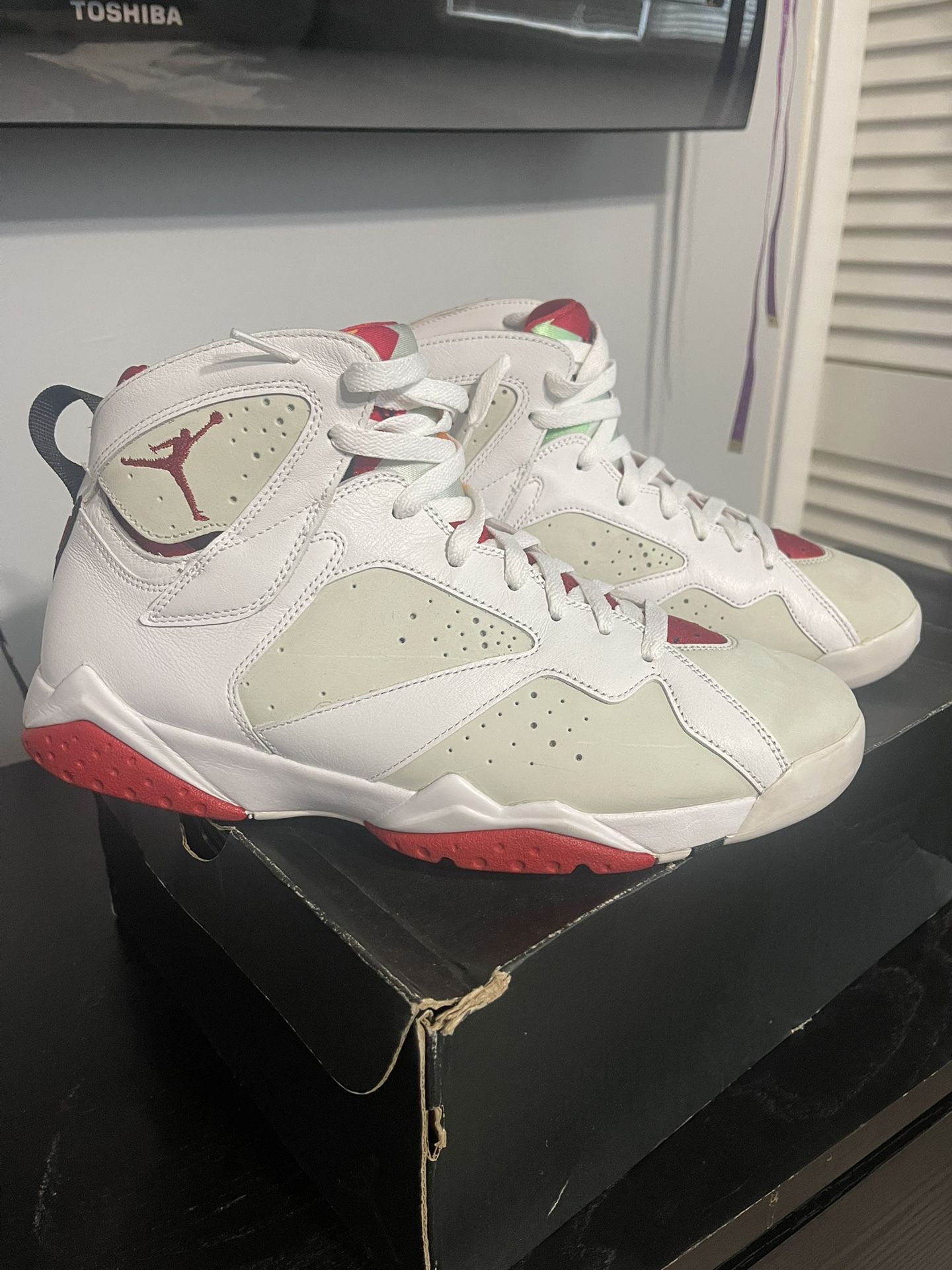 Jordan 7s size 11.5 Size 11.5 - Air Jordan 7 Retro Pure Money Grey White Suede  main image 2