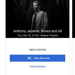 Anthony Jeselnik 2 Tickets