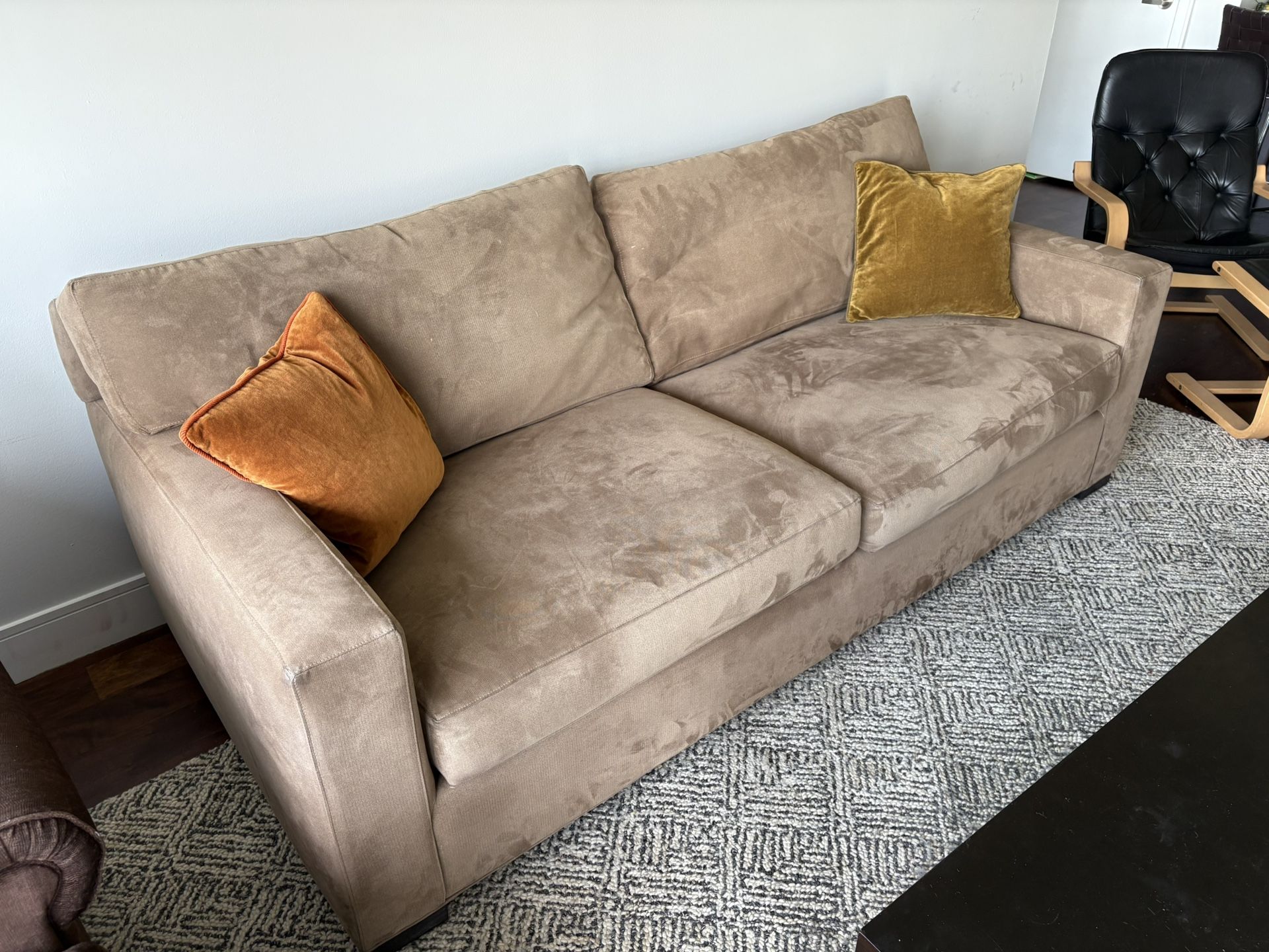 Crate & Barrel Axis Couch - 88” Wide 43” Deep So Comfy!