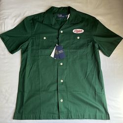 Polo Ralph Lauren "Ralph's Motorsports" Graphic Button Up Shirt - Size Medium