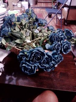 Artificial Blue Roses Bundle with Stems ( 2.00 each )