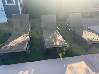 Stainless steel powder coated lounge chairs