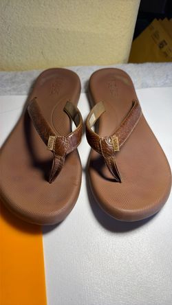 Flojos Brown Flip Flop Sandals size 10.5