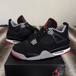Air Jordan 4 Retro Bred 2019 Size 9