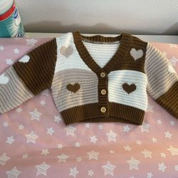 12-18 Month Cropped Knit Sweater 