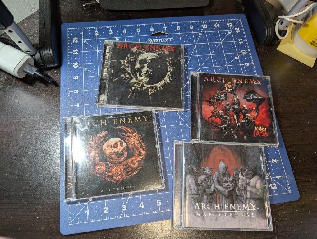 Arch Enemy Lot Of 4 CD: Will To Power Doomsday Machine Khaos Legions War Eternal
