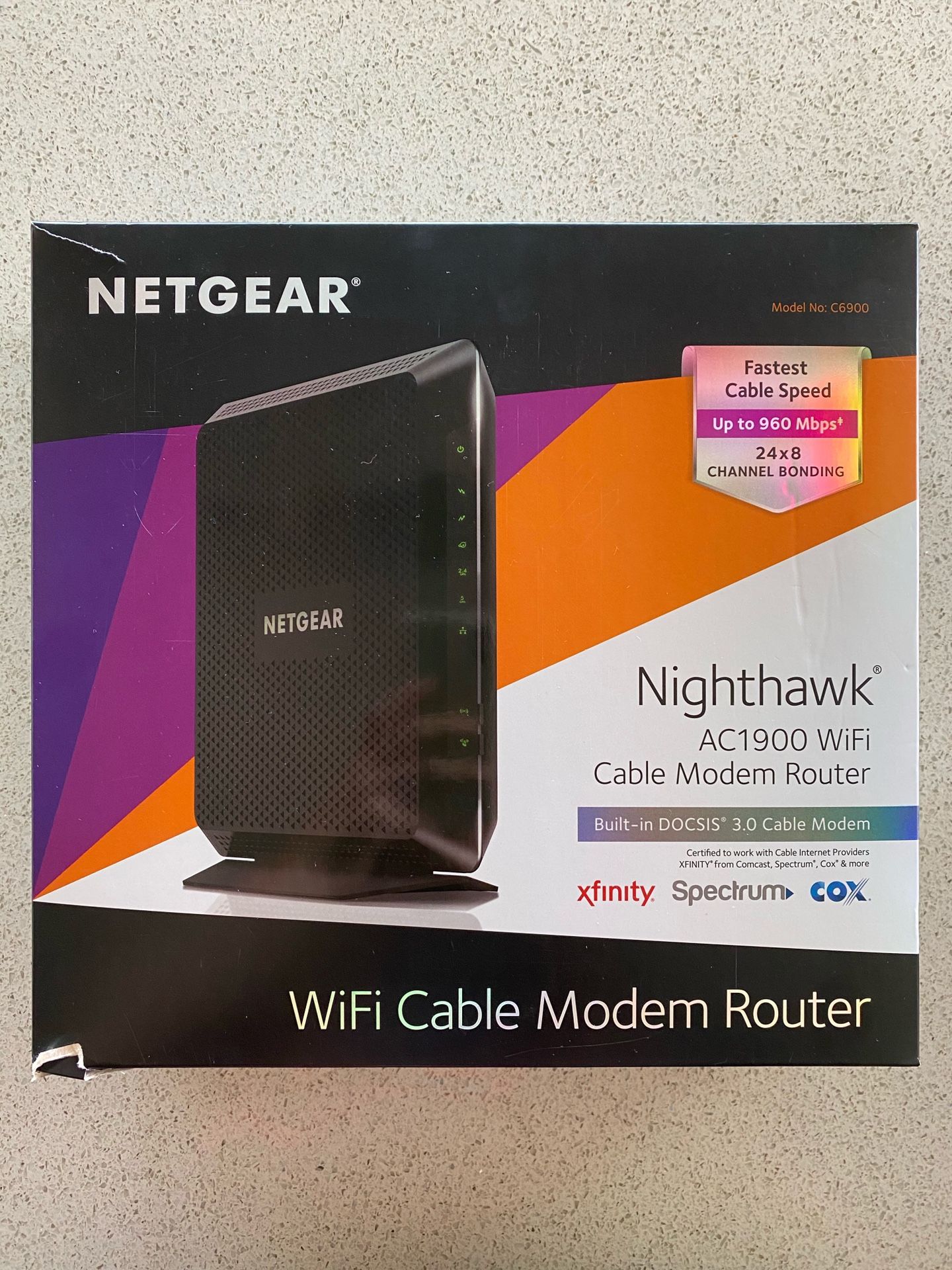 Netgear Nighthawk AC1900 WiFi Cable Modem Router