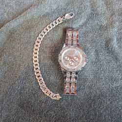 Bulova Unisex Watch & Bracelet 
