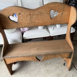 Oak Wood Bench 