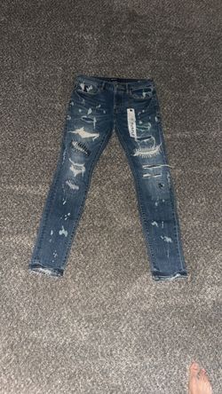 Purple jeans