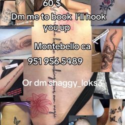 Tattoo. Montebello Ca. Free Sat Sun Dm Me. 
