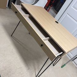 Light brown beige tan desk