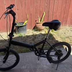 Foldable Traveling Black Bike 