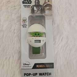 Pop Up Digital Watch STAR WARS The Mandalorian The Child Baby Yoda Disney