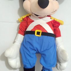 Vintage  Mickey Mouse 30" Plush Nutcracker Holiday Soldier