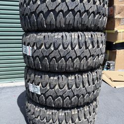 (4) 33x12.50R22 Patagonia M/T Milestar