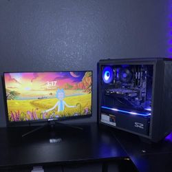 Gaming PC And Monitor 