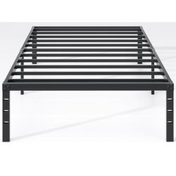 NEW JETO Metal Bed Frame-Simple and Atmospheric Metal Platform Bed Frame, Storage Space Under The Bed Heavy Duty Frame Bed, Sturdy Twin Size Bed Frame