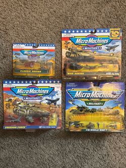 Micro Machines Military Sets Lot of 4