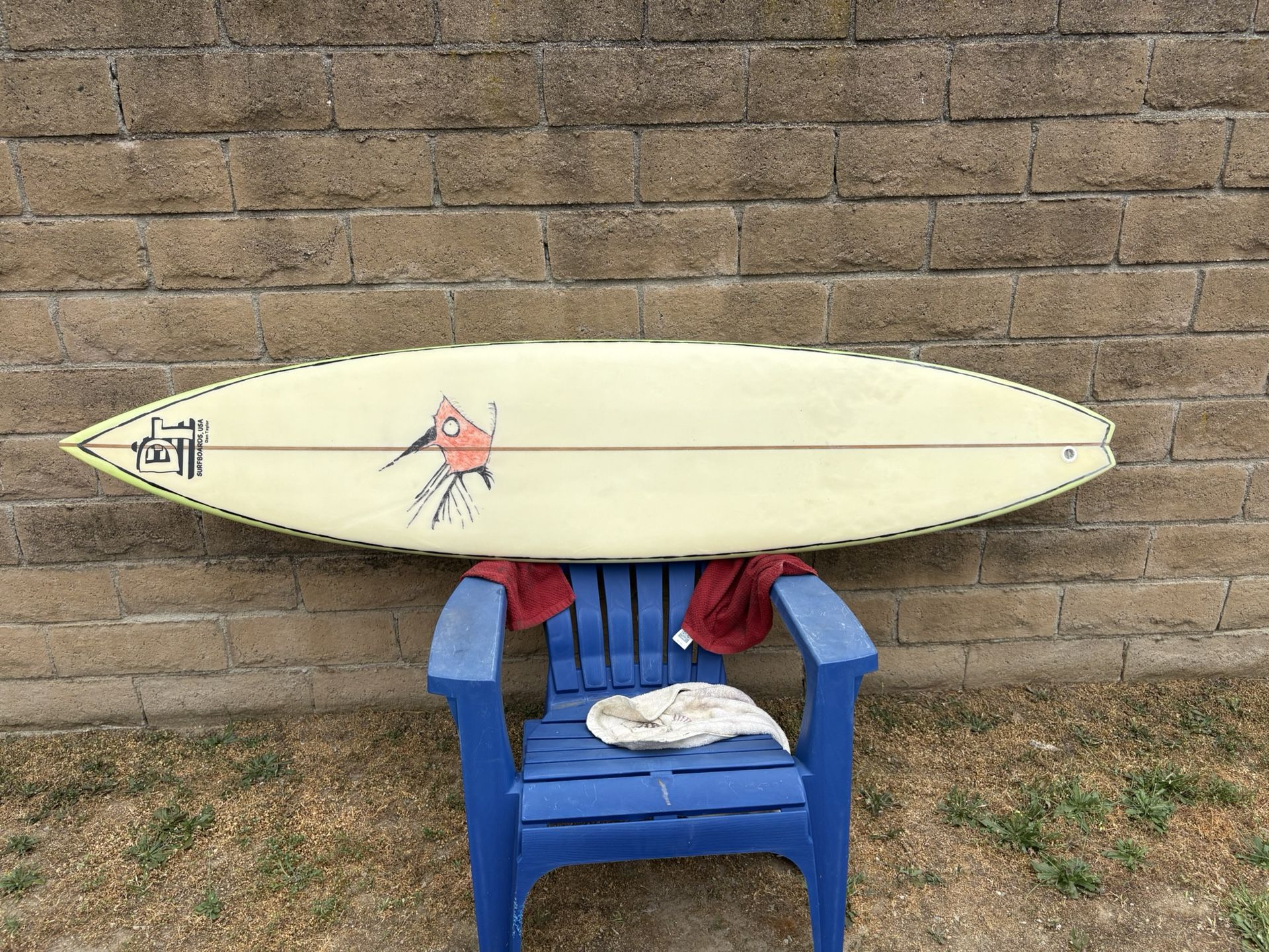 6’10” Dan Taylor Surfboard
