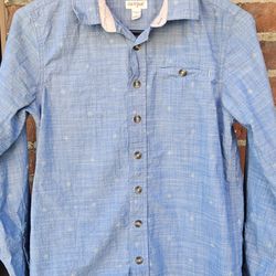 12/14 Youth, Cat & Jack boys' long-sleeve button-down shirt 