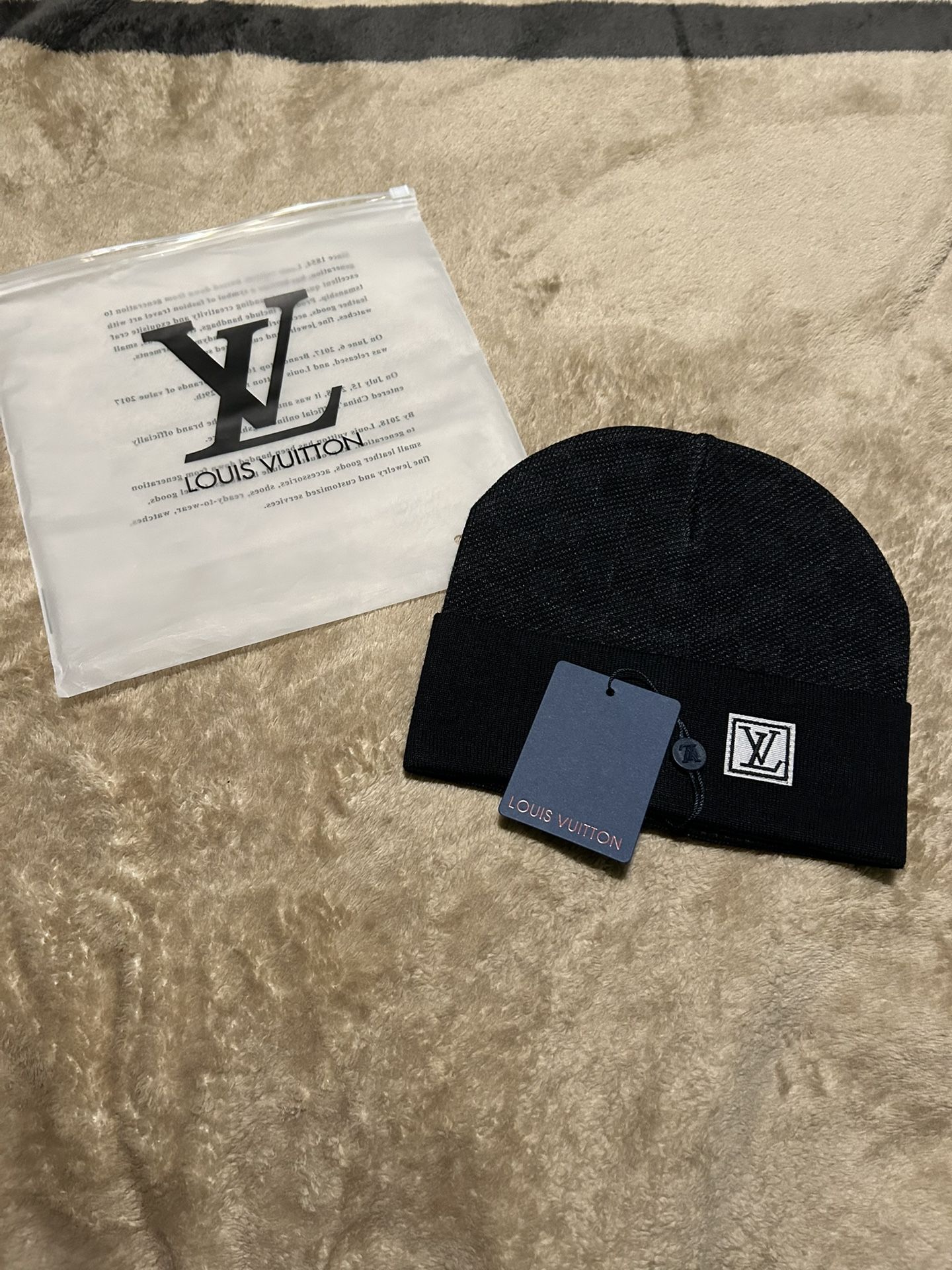 Louis Vuitton Black Beanie