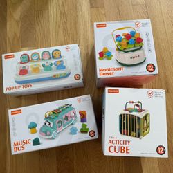Bulk Baby New Toys Montessori 4 Pack Set