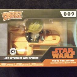 Funko Dorbz 009 Luke Skywalker w Speeder 6” Special Edn Collectible Disney Store