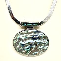 18kgp Abalone Pendant Necklace 