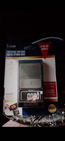 Brand new never been opened digital scale. Weighs 0.0001 asking 15$