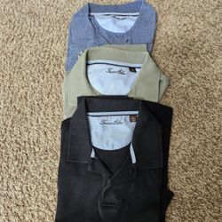3 NWT Large Tasso Elba Men's Polo Shirts