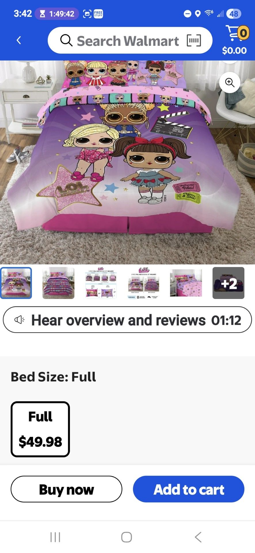 LOL Doll bedroom set