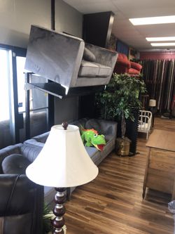 Stylus grey couch and loveseat $39 down